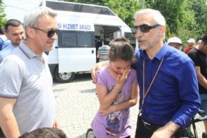 Yarışı tamamlayamayınca g&ouml;zyaşlarına boğuldu