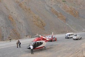 Bakanlık helikopteri acil iniş yaptı