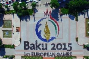 6 bin Azeri gen&ccedil;, Avrupa Oyunları'nın logosunu oluşturdu