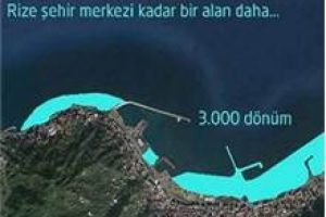 Rize'de denizin &uuml;zerinde yeni bir şehir kurulacak