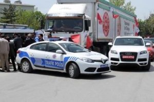 CHP'nin TIR'ına yine izin verilmedi!