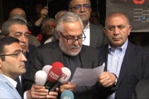 &Uuml;nl&uuml; oyuncular Beyoğlu'nda protesto g&ouml;sterisi yaptı