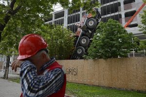 YHT Ankara Garı inşaatında vin&ccedil; kazası