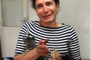 Evinde 200 kedi ve 20 k&ouml;peğe bakıyor