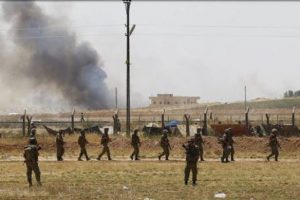 Tel Abyad sınır kapısına &Ouml;SO bayrağı asıldı