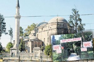 Tarihi camiye 'has' saygısızlık