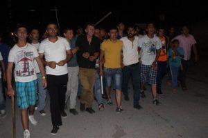 O s&ouml;ylenti mahalleyi ayağa kaldırdı