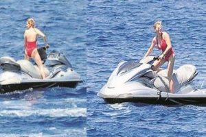 Fani Aysal'dan jet-ski şov...
