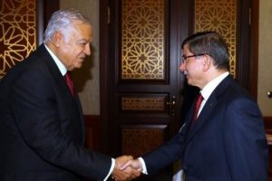 Davutoğlu, Dengir Mir Mehmet Fırat'ı kabul etti