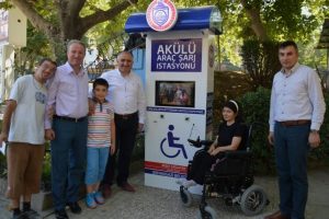 Bursa Orhangazi'de engellilere şarj istasyonu