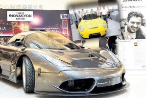 Tersaneden spor otomobili &ccedil;ıktı
