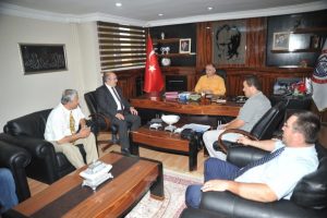 Rekt&ouml;r yardımcısı Y&uuml;ce'den &Ccedil;ağlayan'a ziyaret