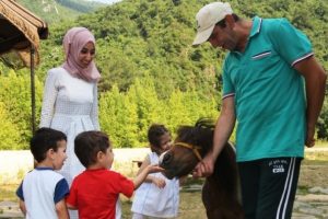 Bursa Nil&uuml;fer'de miniklerin eğlenceli g&uuml;n&uuml;