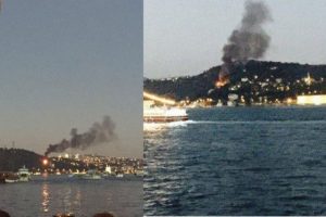 Kuleli Askeri Lisesi yakınlarında yangın &ccedil;ıktı