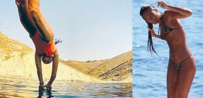 Komşuda tatil yapıyor resimleri g&ouml;nderiyor...