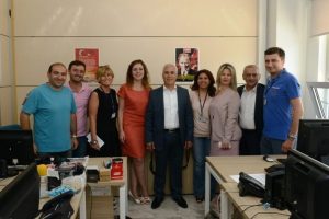 Mustafa Bozbey, belediye personeliyle bayramlaştı