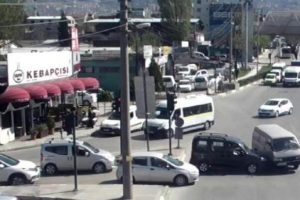 Bursa'daki kazalar Mobese kameralarında