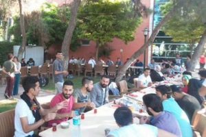 Suru&ccedil;'taki patlamadan hemen &ouml;nce &ccedil;ekilen fotoğraf