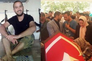 Suriye'de &ouml;len &uuml;lk&uuml;c&uuml;y&uuml; MHP'liler uğurladı