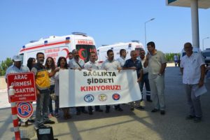 Bursa'da ambulans şof&ouml;rlerine saldırıya kınama