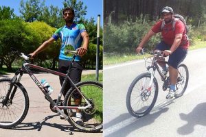 Diyet yapmadı, bisiklet s&uuml;rerek 15 ayda 60 kilo verdi