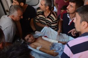 Suriye sınırına yakın b&ouml;lgede patlama: 2 &ccedil;ocuk yaralandı