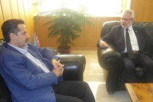 Bakan Faruk &Ccedil;elik'ten Rekt&ouml;r Ulcay'a ziyaret