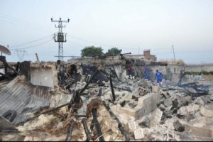 Adıyaman'da yangında 2 ev ile ahırdaki eşyalar yandı