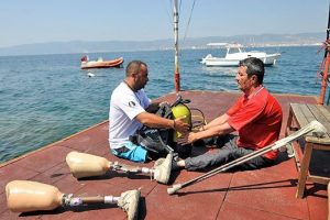 'Engelini' su altı d&uuml;nyasıyla aştı