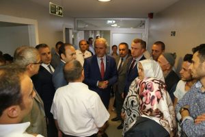 Başkan Altepe Zabıta Memuru Altın ve ailesine moral verdi