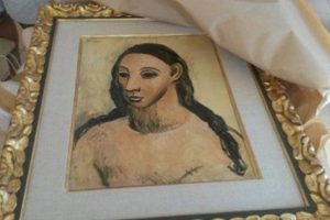 Fransa g&uuml;mr&uuml;ğ&uuml;nde Picasso tablosu yakalandı