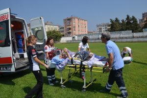 Mudanya'dan İneg&ouml;l'e hava ambulansıyla hasta nakli