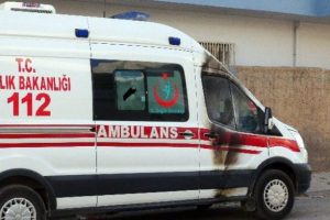 Ambulansa molotoflu saldırı