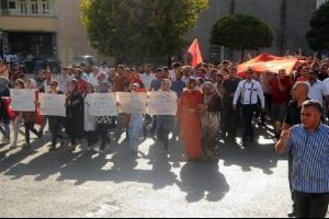 Midyat'ta ter&ouml;r olayları protesto edildi