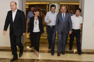 Sağlık Bakanı BTSO Başkanı Burkay'ı ziyaret etti