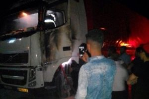 PKK, Doğubayazıt'ta TIR yaktı