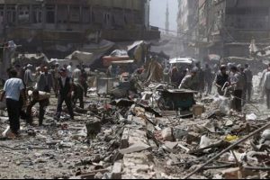 Suriye'de pazar yerine vakum bombası