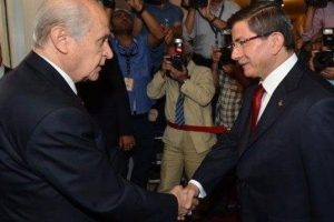 Davutoğlu ve Bah&ccedil;eli buluştu