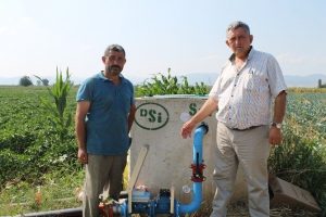 Bursa'da 55 bin d&ouml;n&uuml;m arazi uydudan sulanacak