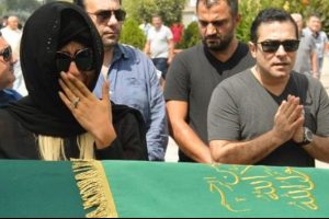 Nazlı hamarat'ın eşi Emir Şaşmaz son yolculuğuna uğurlandı