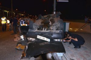 Bursa'da korkun&ccedil; kaza can aldı! 1 &ouml;l&uuml; 3 yaralı!