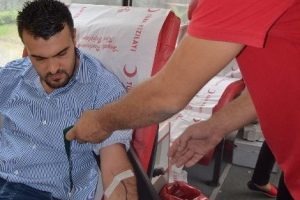 Bursa'da &ouml;rnek davranış! Askerler i&ccedil;in kan bağışladılar