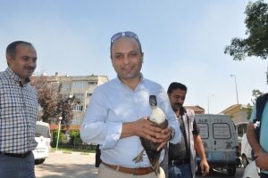 Bursa'da yaralı yaban &ouml;rdeğine emniyet amiri sahip &ccedil;ıktı