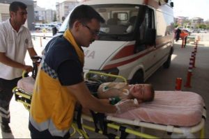 Bursa'da su dolu kovaya d&uuml;şen &ccedil;ocuk, son anda kurtarıldı