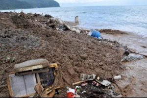 Hopa b&ouml;yle temizleniyor: Toprak, &ccedil;amur, bal&ccedil;ık ve sel atıkları Karadenize d&ouml;k&uuml;l&uuml;yor