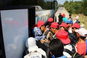 G&ouml;&ccedil;menlerin "umut treni"