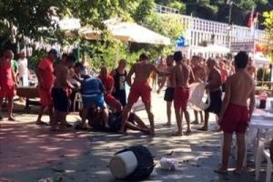 Denize donla girme kavgası: 1 yaralı