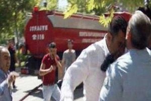Polise kafa atan şahıs serbest bırakıldı