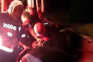 Erzurum'da facia! Otob&uuml;s devrildi! 22 yaralı!