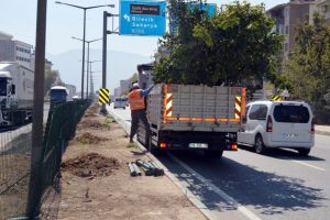 Bursa'da yol kenarlarına 400 ağa&ccedil; dikildi